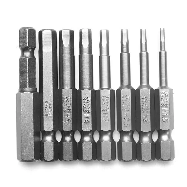 XYZ Tools 8-Piece 50mm 1/4 Hex Shank Magnetic Screwdriver Bits Set - Image 2