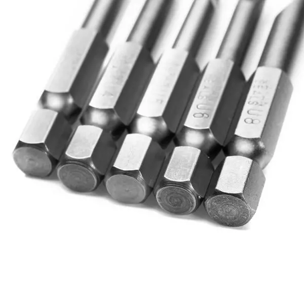 XYZ Tools 50mm 1/4 Hex Magnetic U-Bit Screwdriver Bits Set of 5 - Image 2