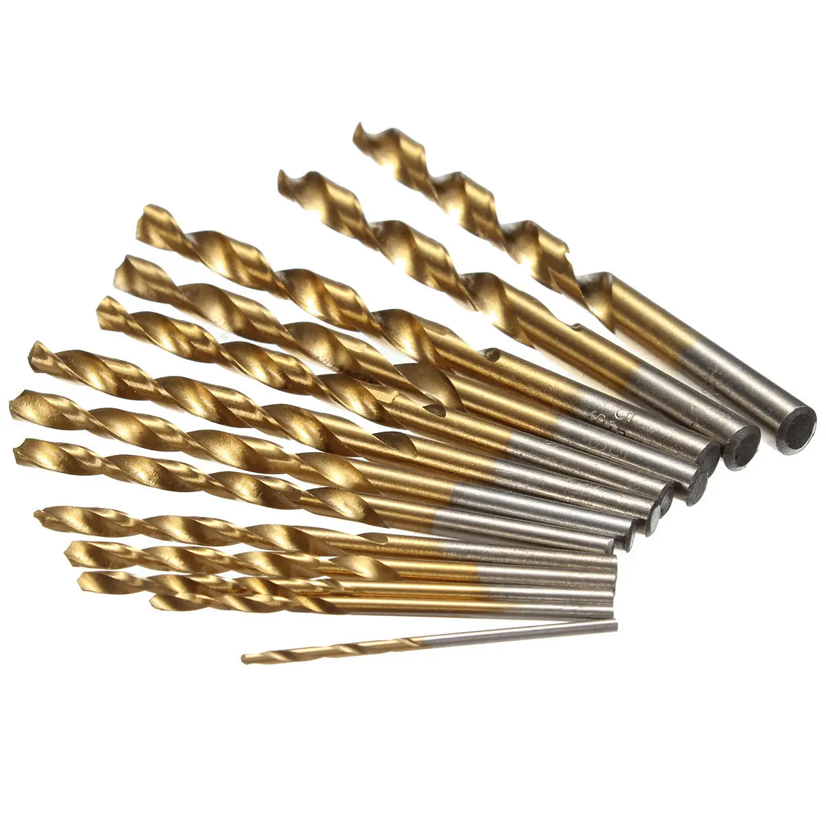 13pcs HSS Titanium Twist Drill Bit Set | 1.5-6.5mm Straight Shank - Image 2