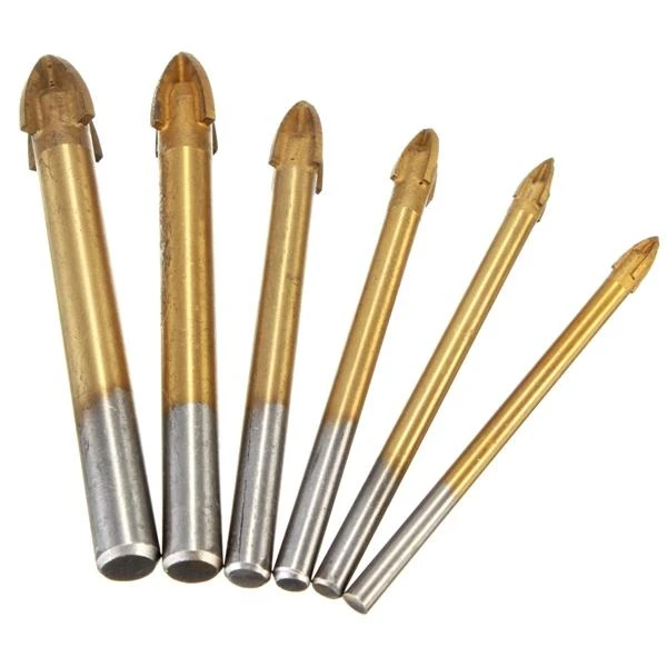 4-12mm Alloy Cross Tip Drill Bit | Glass Tile Ceramic Triangle Hole Saw - Image 3