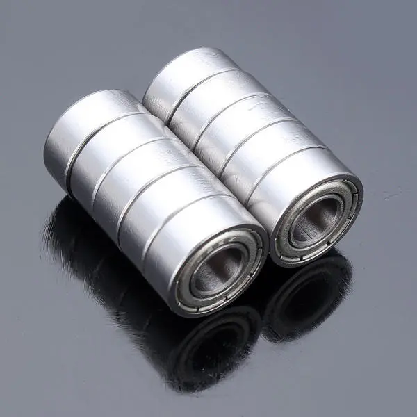 698ZZ Steel Sealed Shielded Ball Bearing - 8x19x6mm - 10pcs Deep Groove - Image 2