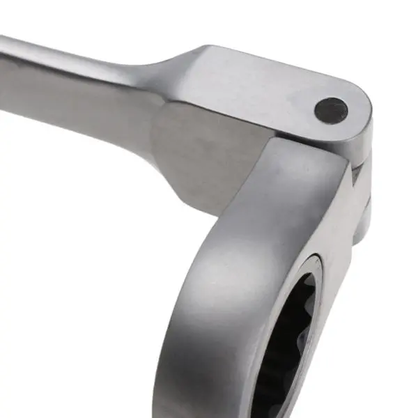 Chrome Flexible Head Ratchet Wrench - 22mm Metric Spanner Nut Tool - Image 5