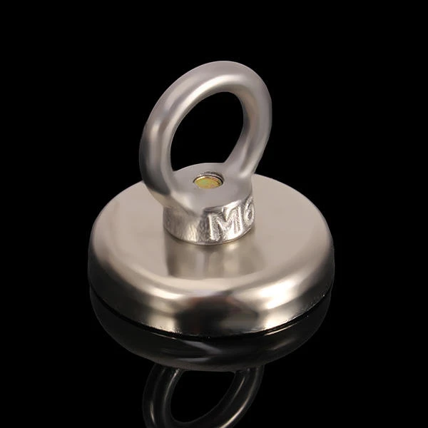 N35 42x38.5mm Eyebolt Ring Magnet - Strong Salvage Magnet for Fishing - Image 2