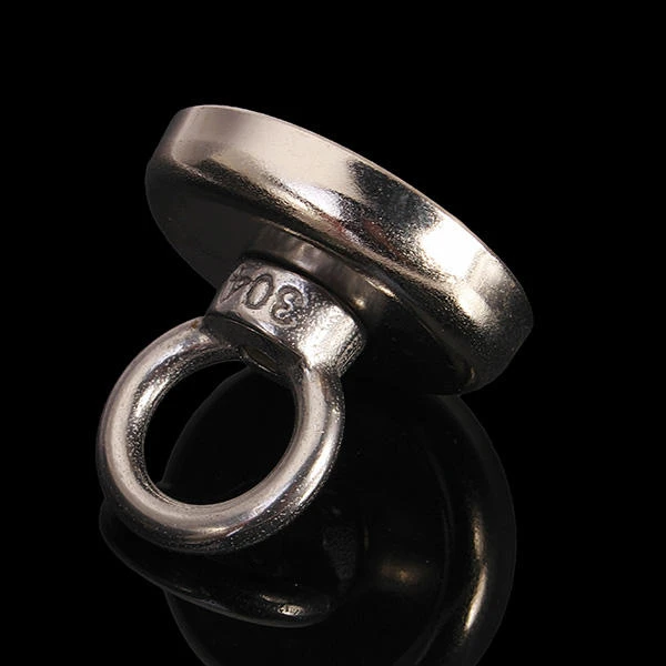 N35 42x38.5mm Eyebolt Ring Magnet - Strong Salvage Magnet for Fishing - Image 4