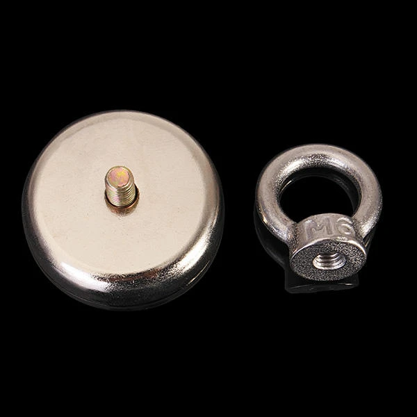 N35 42x38.5mm Eyebolt Ring Magnet - Strong Salvage Magnet for Fishing - Image 5