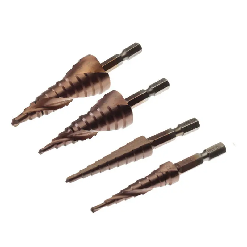 HSS Triangle Shank Step Drill Bit | 3-12mm to 6-24mm Hole Cutter - Image 2