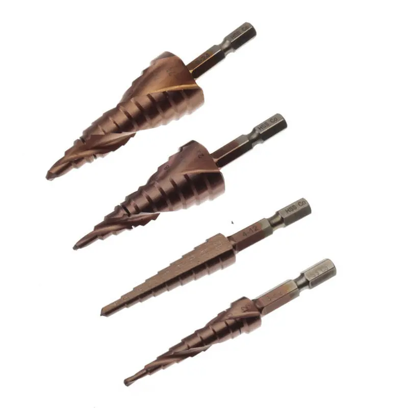 HSS Triangle Shank Step Drill Bit | 3-12mm to 6-24mm Hole Cutter - Image 3