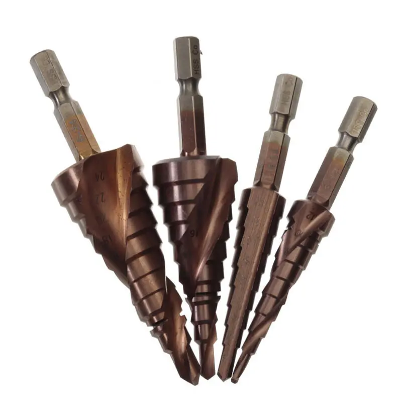 HSS Triangle Shank Step Drill Bit | 3-12mm to 6-24mm Hole Cutter - Image 4
