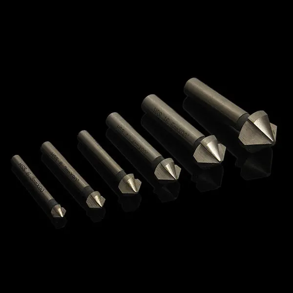 6pcs HSS Countersink Drill Bits - 6.3mm-20.5mm 90 Degree | Woodworking Tool - Image 2