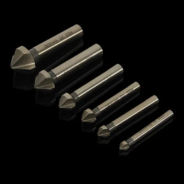 6pcs HSS Countersink Drill Bits - 6.3mm-20.5mm 90 Degree | Woodworking Tool - Image 3