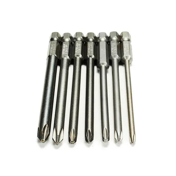 7pcs 100mm Hex Magnetic Screwdriver Bit Set | Cross Head for Electric Drivers - Image 4