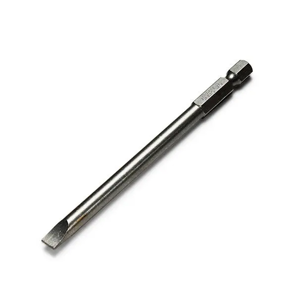 4pcs 100mm Magnetic Flat Head Screwdriver Bits | 3-6mm Slotted Tip | 1/4 Hex Shank - Image 5