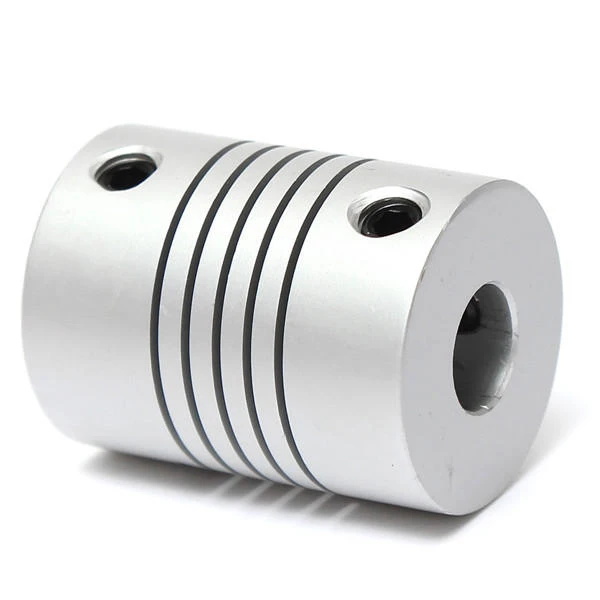 Aluminum Flexible Shaft Coupling - 7mm x 7mm OD19mm x L25mm for CNC Stepper Motor - Image 3