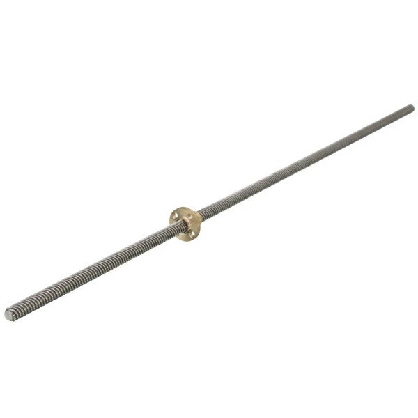 Machifit 700mm Lead Screw | 8mm Thread 2mm Pitch with Brass Nut - Image 5