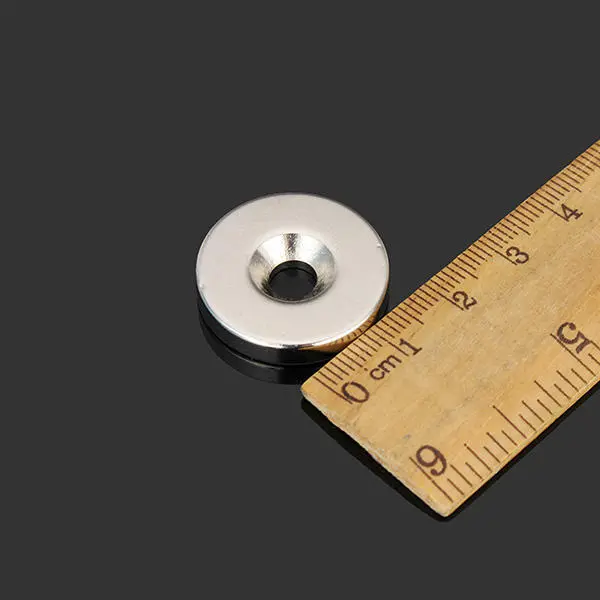 5pcs N35 Strong Neodymium Disc Magnets - 25mm x 5mm with 6mm Hole - Image 5