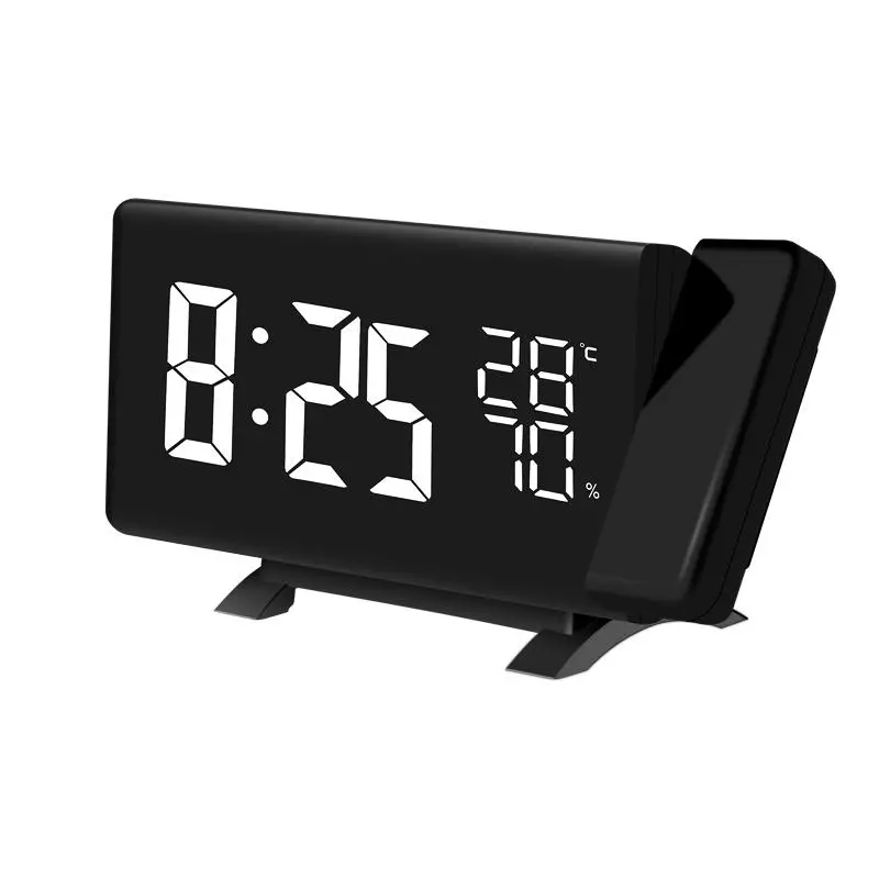 TS-5210 Digital Thermometer Hygrometer | 3-Color Projection | LED Display | Temp & Humidity | FM Radio | Time Clock - Image 5