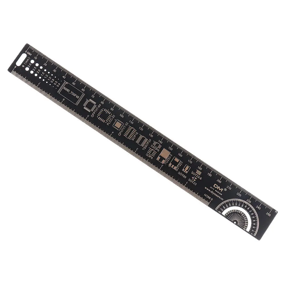 PCB Ruler - 15cm & 25cm Electronic Engineering Measuring Tool | Resistor Capacitor IC Scale - Image 2