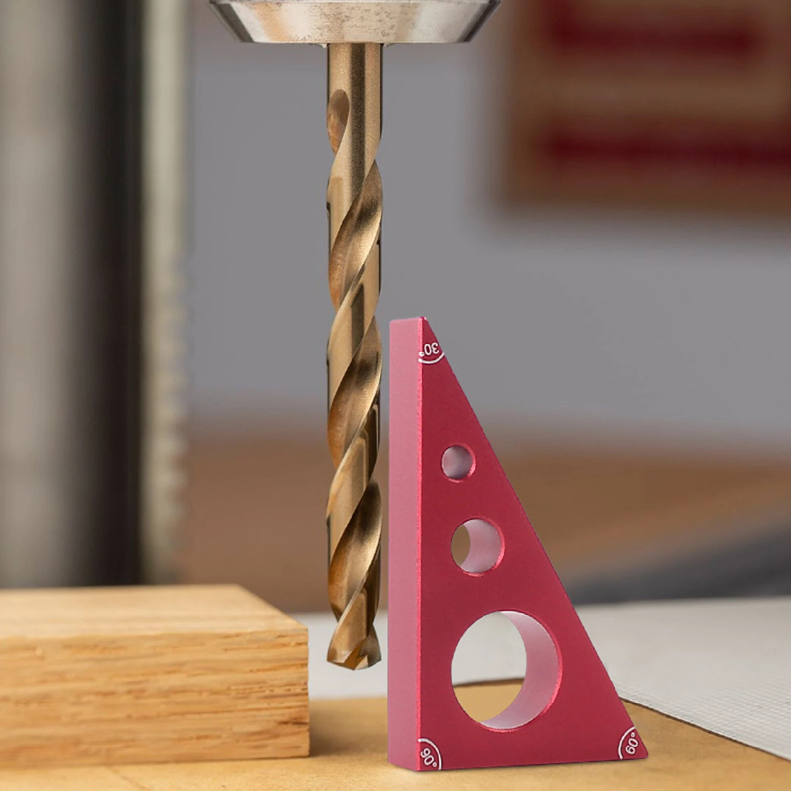 Woodworking Pocket Square - 30/60/90 Angle Aluminium Alloy Gauge Block & Height Tool - Image 5