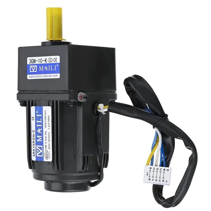 3RK15GN-C Gear Motor - 15W 220V AC Variable Speed Reversible - 6.9/125/415 RPM - Image 2