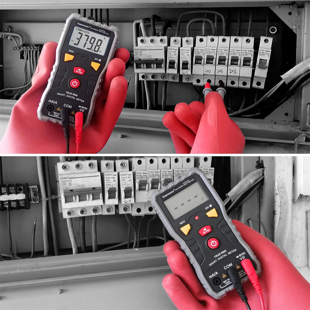 Kaemeasu KM-DM05D Digital Multimeter | Auto-Ranging AC/DC Voltage Current Tester - Image 4