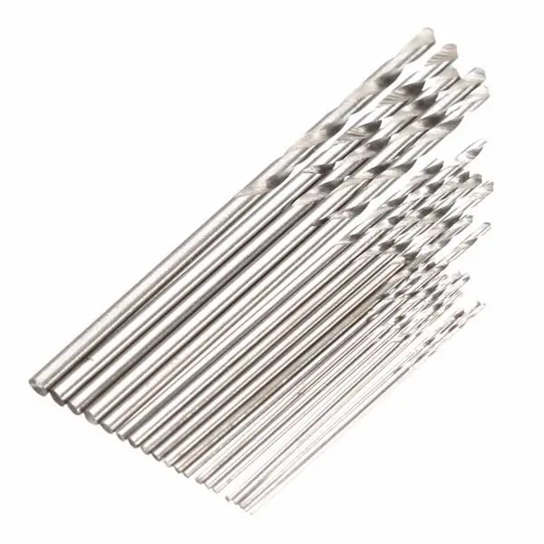 20pcs HSS Micro Twist Drill Bit Set - 0.3-1.6mm Straight Shank Bits - Image 5
