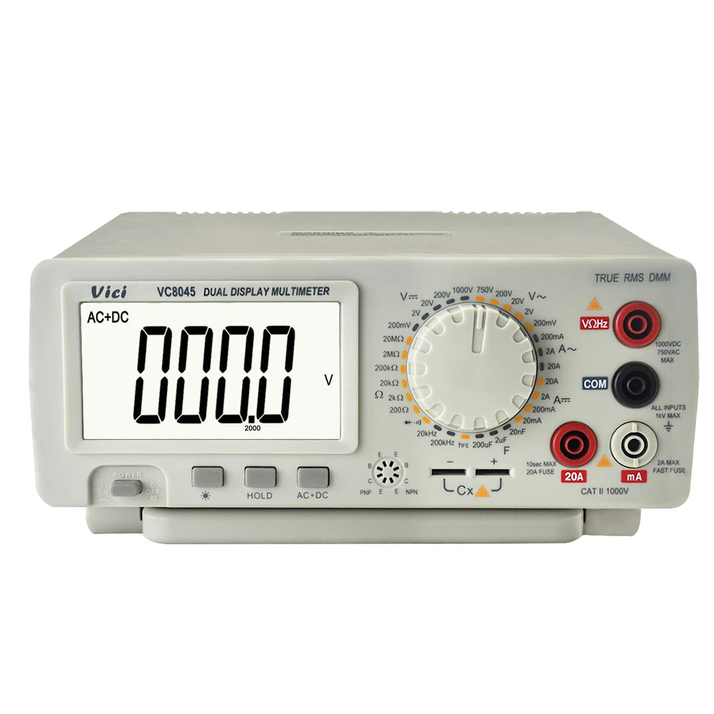 VC8045 4 1/2 Digit True RMS Desktop Multimeter | Bench Top Precision DC/AC Voltage Current - Image 3
