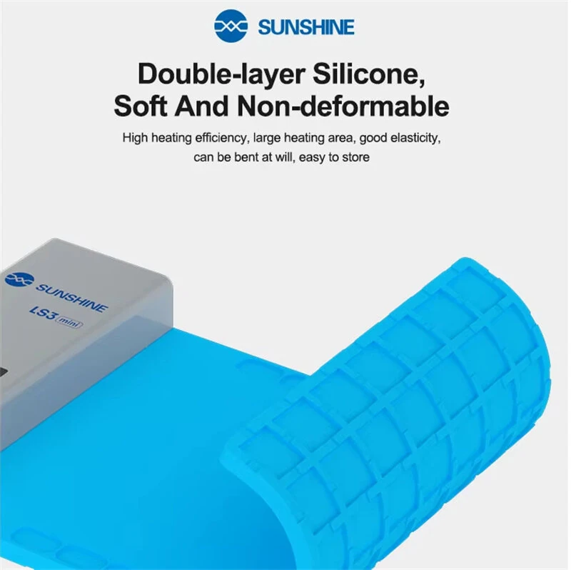 SUNSHINE LS3 Mini LCD Screen Remover | 10-130°C Adjustable Heating Pad for Phone Tablet Repair - Image 4