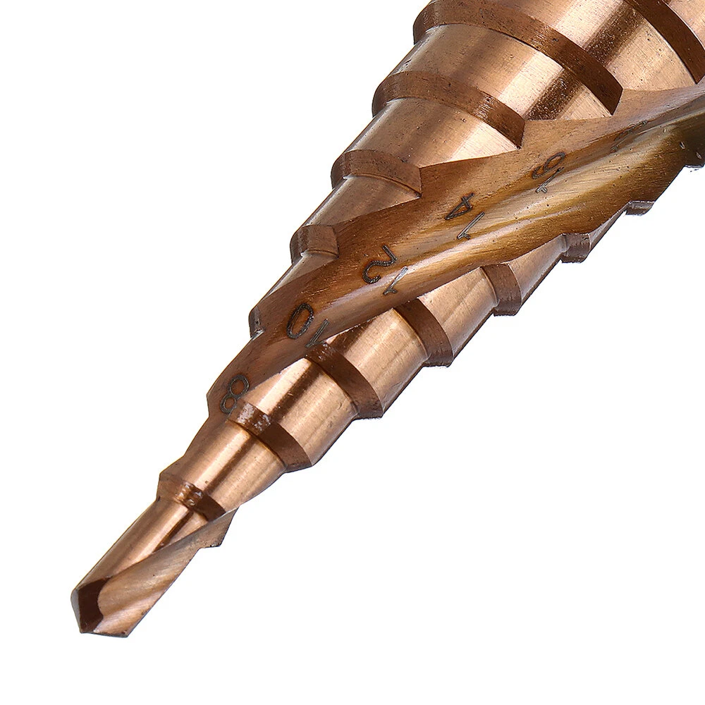 M35 Cobalt Step Drill Bit | 4-12mm, 4-20mm, 4-32mm Sizes | For Stainless Steel - Image 5