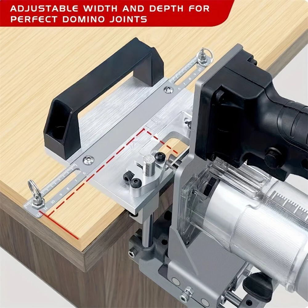 Aluminum Alloy Mortising Jig | 2-in-1 Slotting Bracket & Punch Locator for Trimming Machine - Image 3