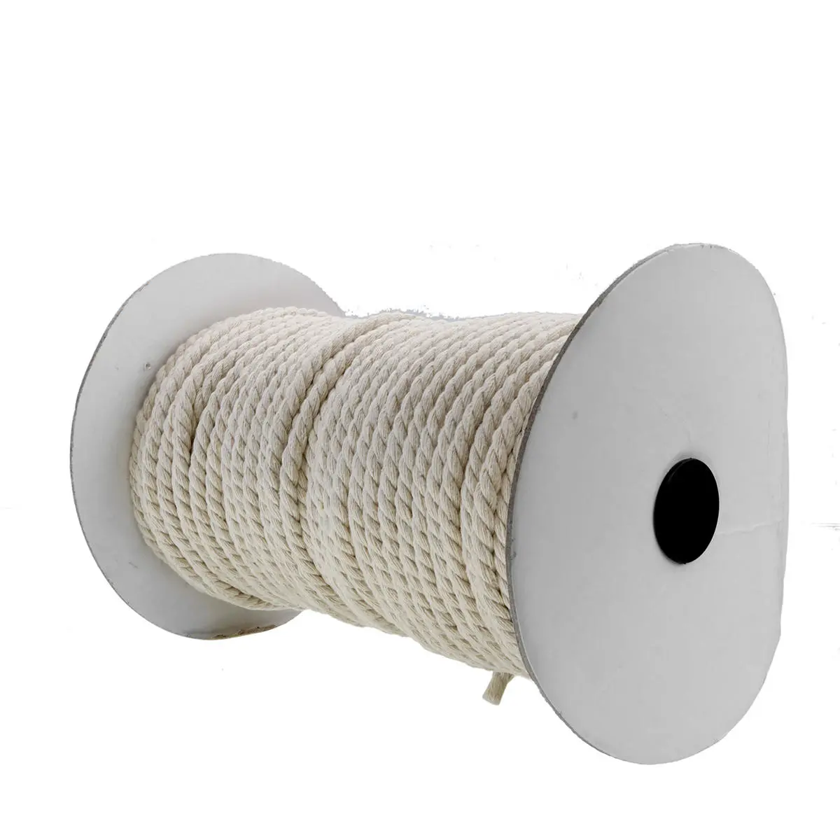 4mm Braided Cotton Rope - 3 Strand Natural Twisted Cord for Crafts & Tools - Image 3