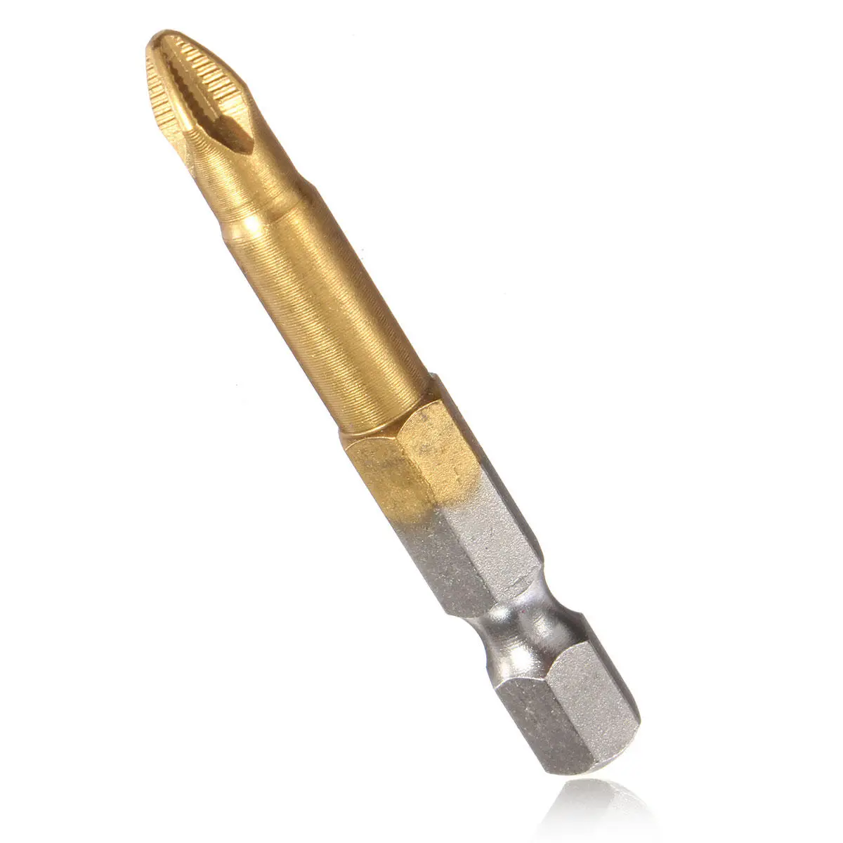 5pcs 50mm Titanium Coated PH2 Screwdriver Bits | 1/4 Inch Hex Shank, Magnetic & Anti-Slip - Image 5