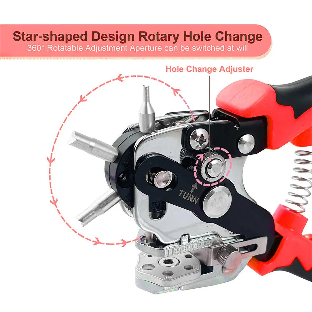 Multi-Size Hole Punch Tool - 2-4.5mm Stainless Steel - Professional Leather & Craft Punch - Image 5