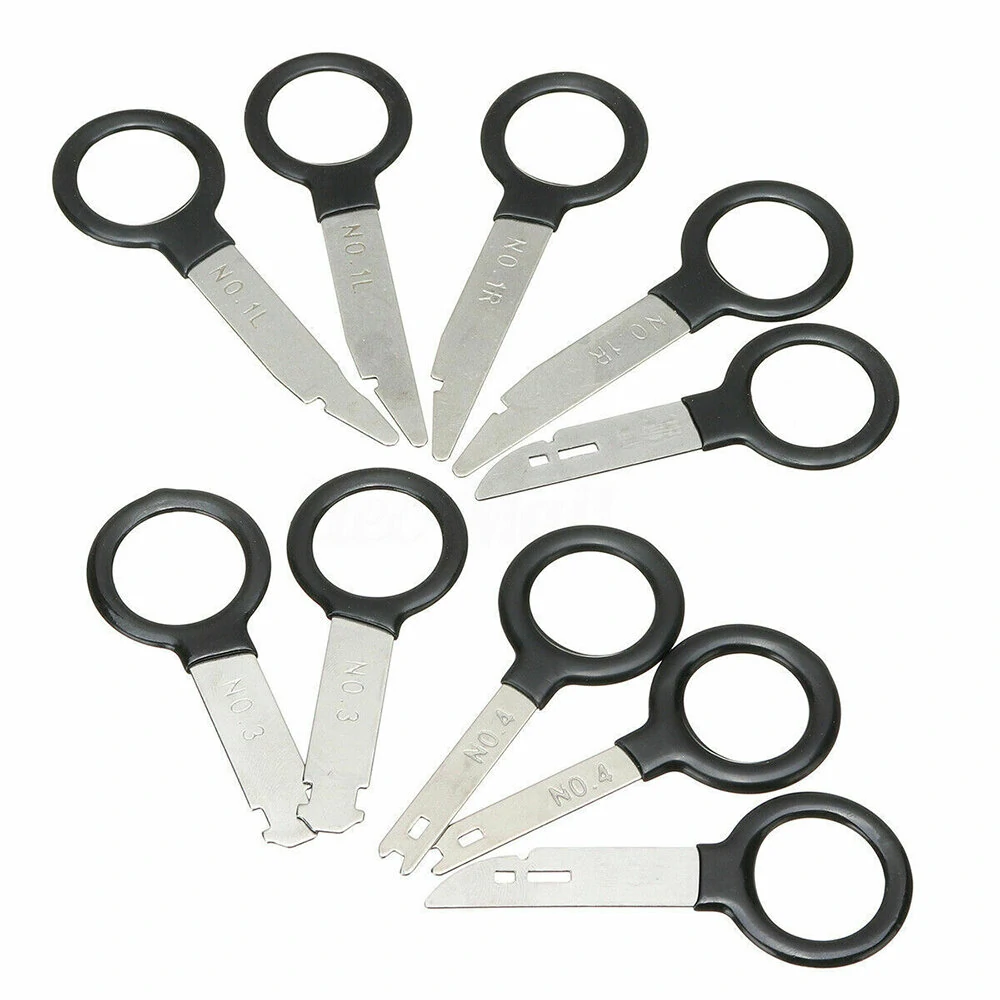 20Pcs Car Radio Removal Tool Kit - Din Removal Keys & U-Hooks for Dash Audio - Image 4
