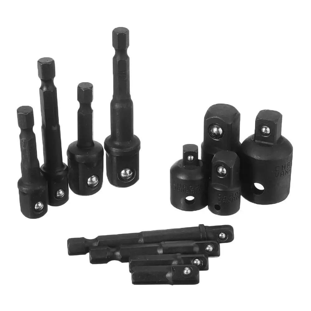 Drillpro Ratchet Wrench Socket Adapter Set - 7pcs/12pcs Drive Reducer & Extensor Rod - Image 4