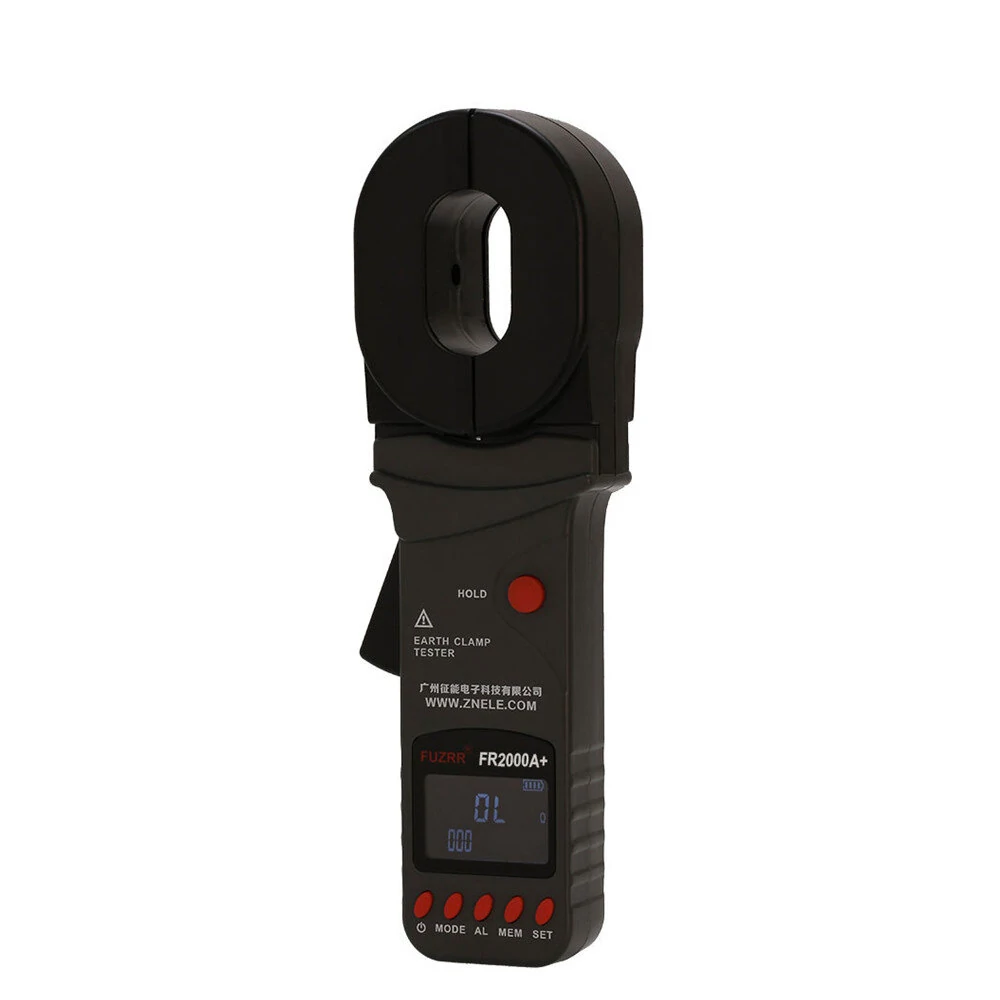 FR2000A+ Clamp Ground Resistance Tester | 0.01Ω-200Ω Loop Tester | 300 Data Storage - Image 3