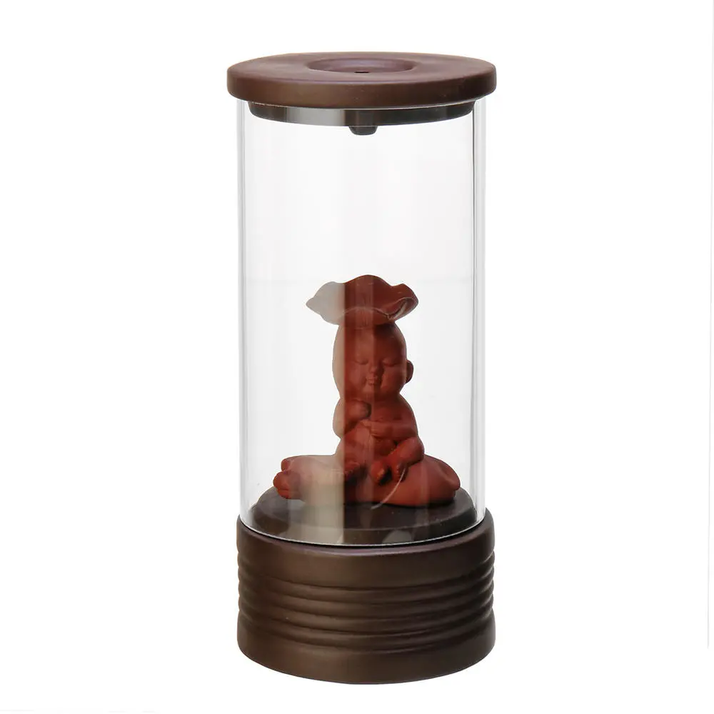 Retro Ceramic Dragon Backflow Incense Burner - Glass Circle Home Decor - Image 2