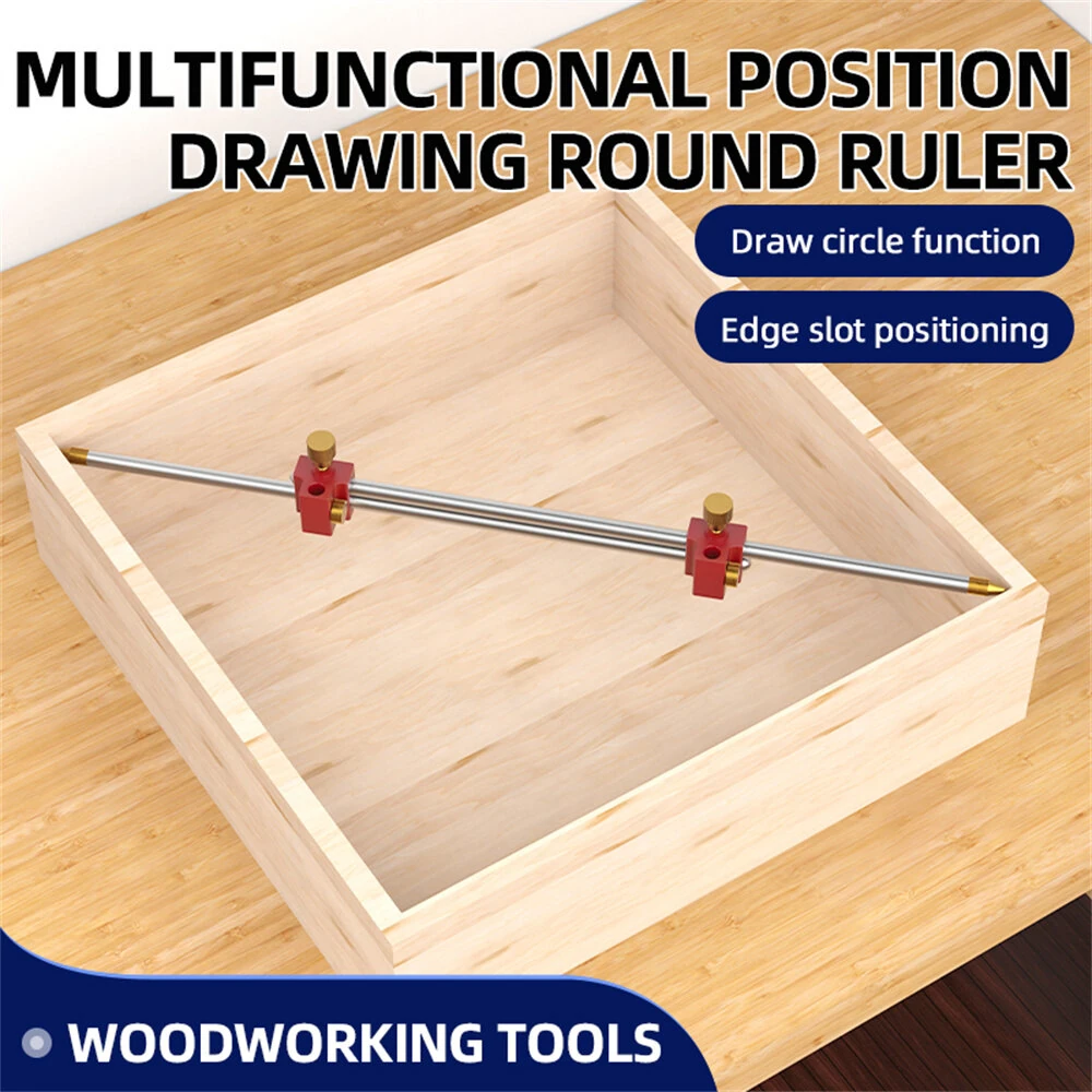 ENJOYWOOD 3-in-1 Modular Bar Gauge Tool | Woodworking Clamping Compass & Scribe Ruler - Image 3