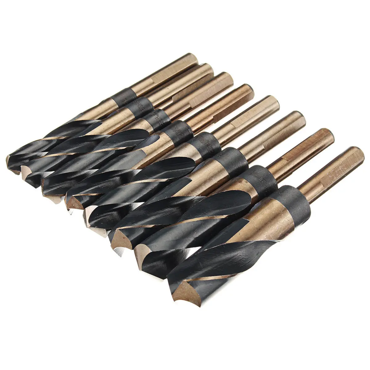8pcs 1/2 Inch HSS Twist Drill Bit Set | Round Shank for Metal & Wood - Image 4
