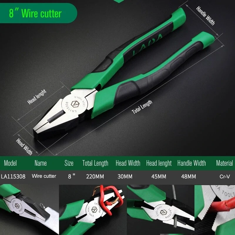 LAOA Japan Type Long Nose Pliers - Cr-V Steel Wire Cutter | Fishing Pliers & Fish Tools - Image 3
