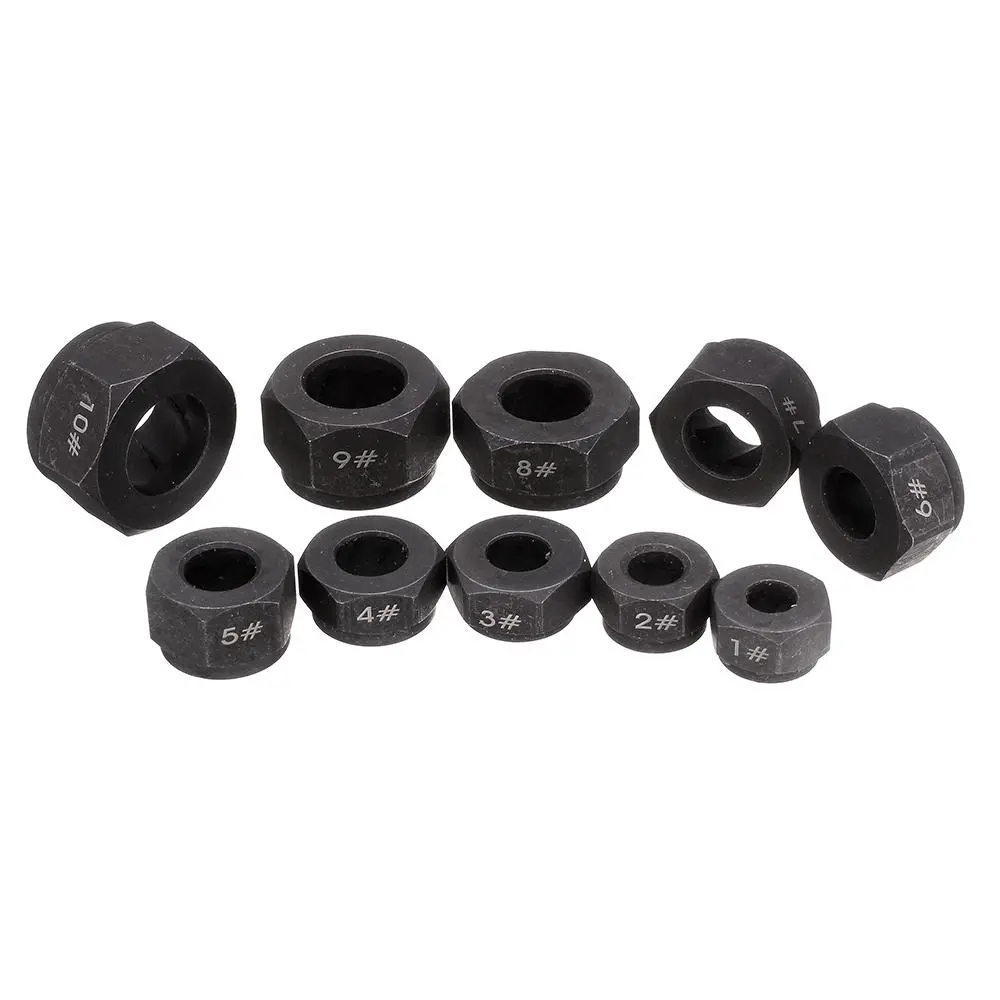 Drillpro 10Pcs Impact Bolt Nut Extractor Set | Low Profile Damaged Screw Remover Socket Tool - Image 3