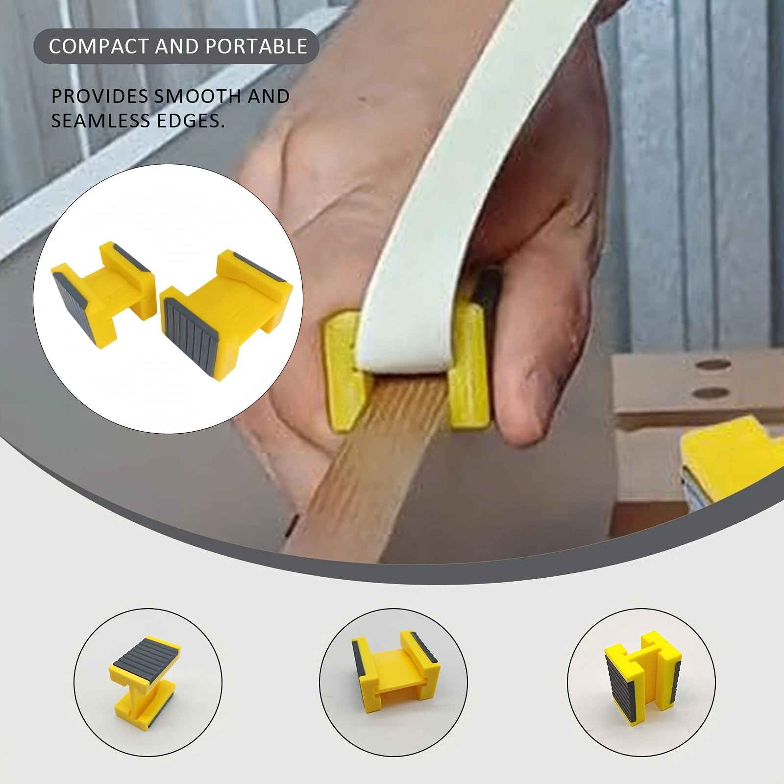 Edge Tape Straightener Kit - 2pcs Woodworking Joinery Tool for 15mm 30mm Paper Edge Banding - Image 3
