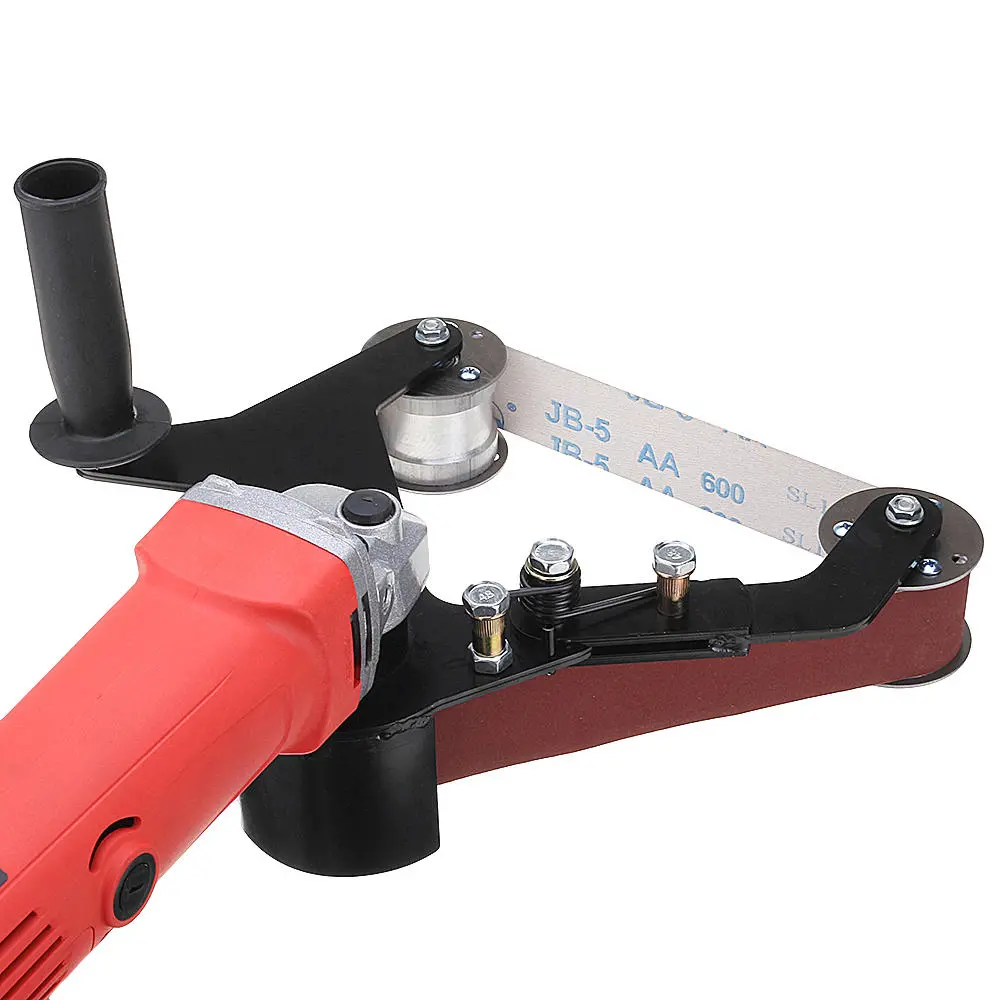 Drillpro Grinder Pipe Belt Sander Attachment | Stainless Steel Adapter for 100 Angle Grinder - Image 4