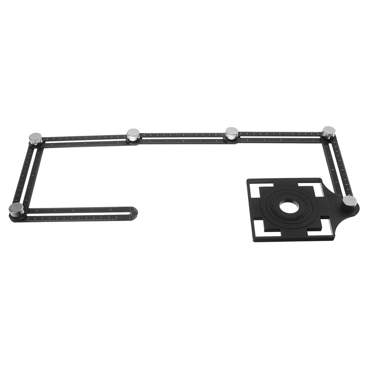Six Fold Adjustable Ceramic Tile Hole Locator | Drill Guide Template Tool Ruler - Image 5