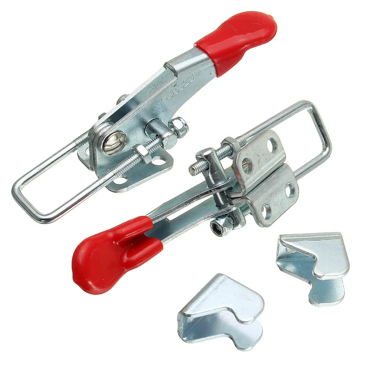 2Pcs Spring Loaded Toggle Latch - Galvanized Iron Hasp for Case Box Chest Trunk - Image 4