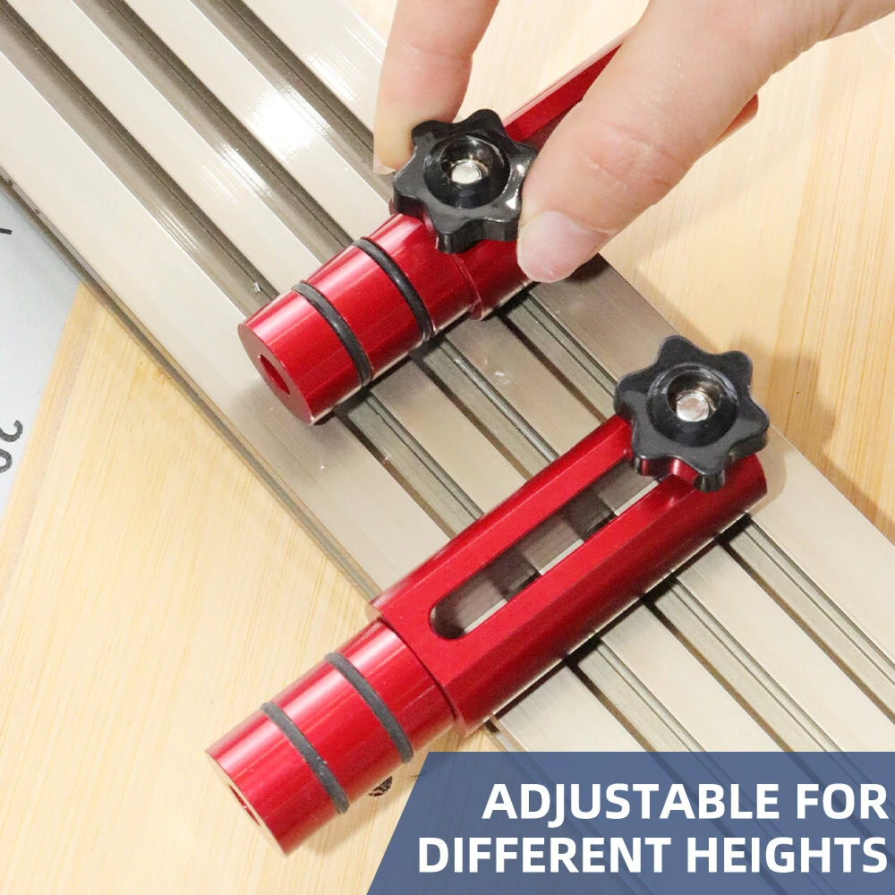 ENJOYWOOD MFT Fence Dogs - 2PCS 19mm/20mm Hold Down Clamps for Workbench T-Track - Image 4