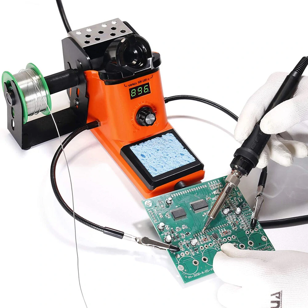 YIHUA 926 III 60W Soldering Station - Digital Adjustable Temp 194-896°F | with Helping Hands & Tips - Image 2