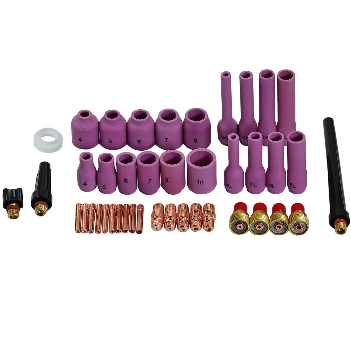 TIG Gas Lens Collet Body Kit - 42/46Pcs for WP 9 20 25 Torch | Welding Accessories - Image 2