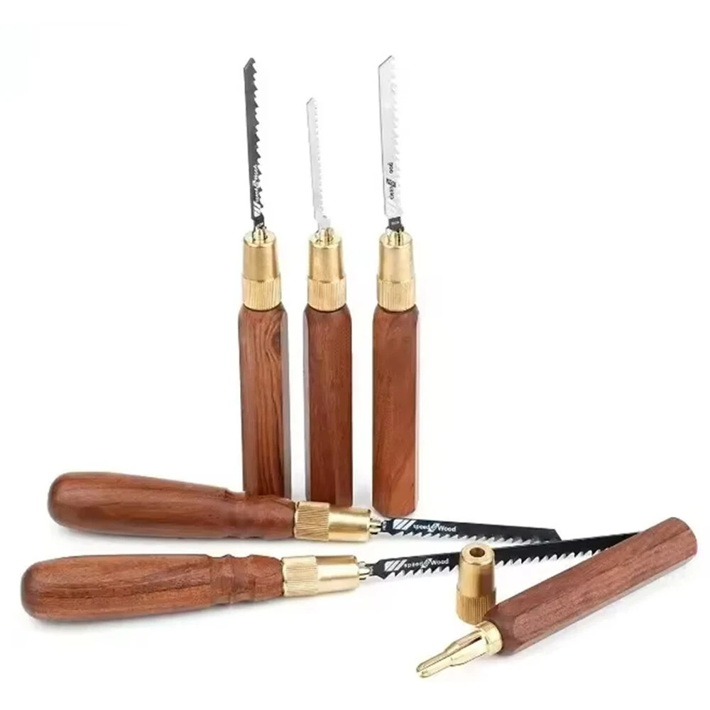 Woodworking Hand Saw - Rosewood Handle & High Carbon Steel Blades | Fine/Coarse Teeth for Precise Cuts - Image 2