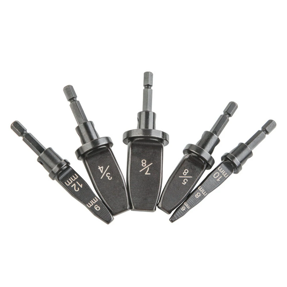 Drillpro 5pc Swaging Tool Set - Pipe & Tube Expander for Household Drill - Image 2