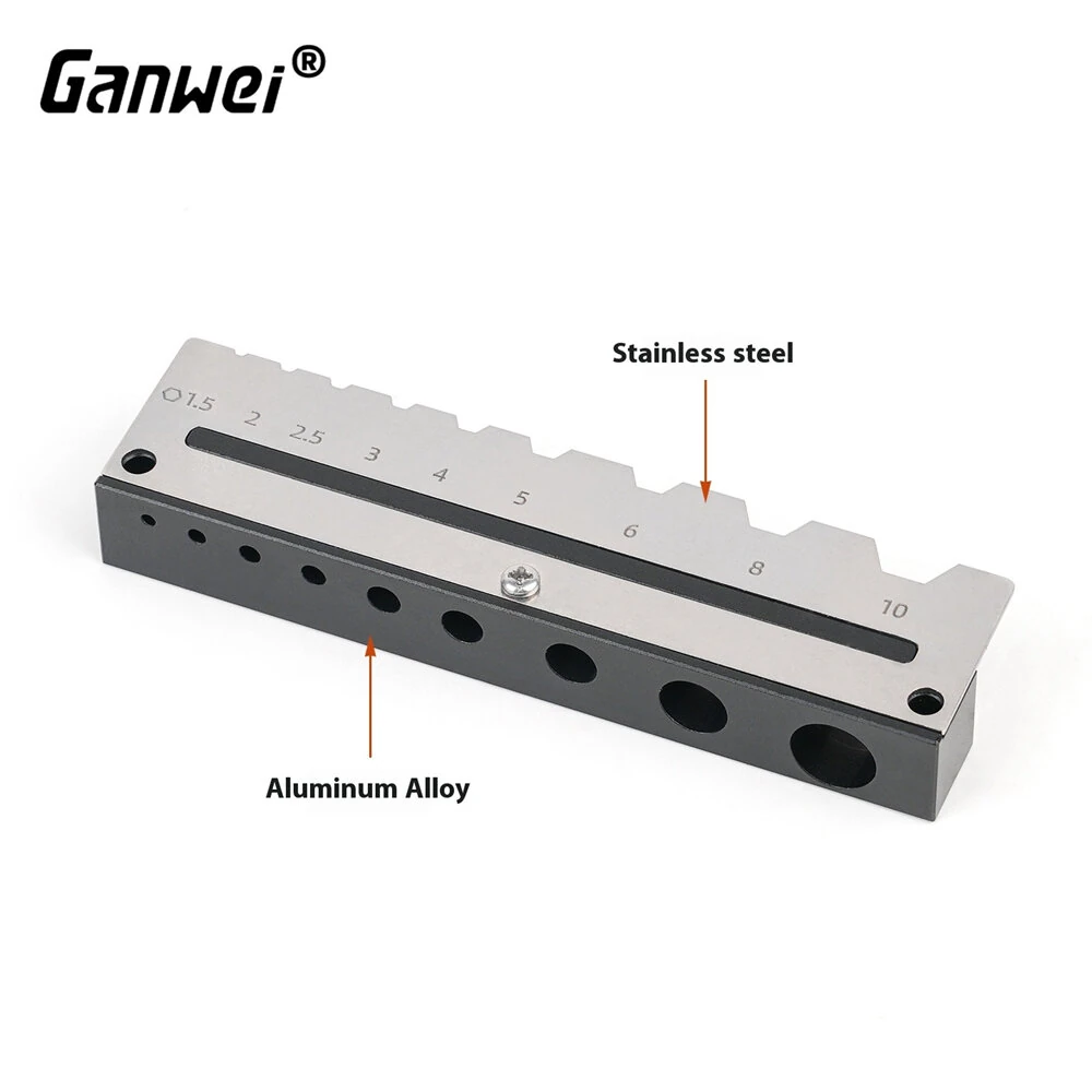 Ganwei Hex Key Organizer Rack | CNC Aluminum Wall Mount for 1.5-10mm Keys - Image 4